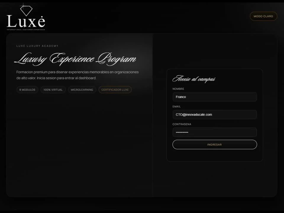 Plataforma de capacitación virtual